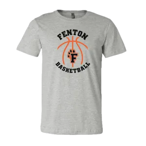 Fenton Basketball - Athletic Heather - Unisex Jersey Tee